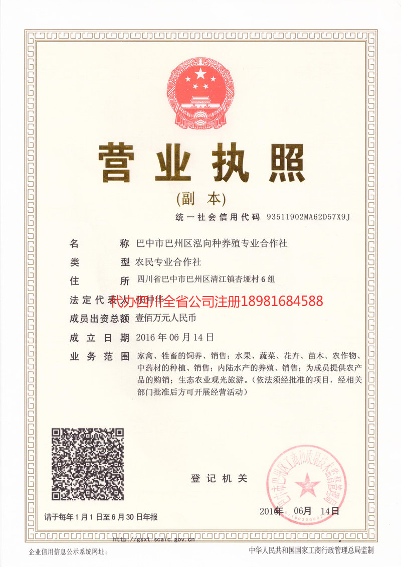 四川四川泓向种养殖专业合作社